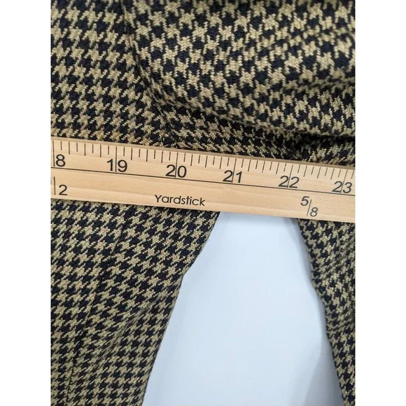 Vintage Pendleton Wool Blend Blazer Women 12 Classic Houndstooth Academia Office - Picture 8 of 9